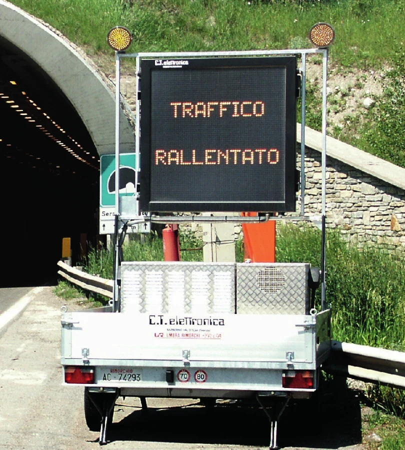 Mobile Variable Message Signs on Trailer